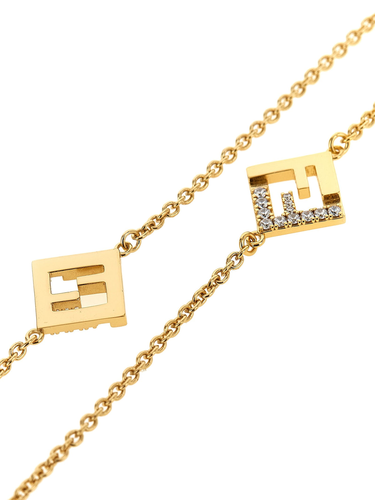 Fendi FF Spectacle Chain Gold, view 3
