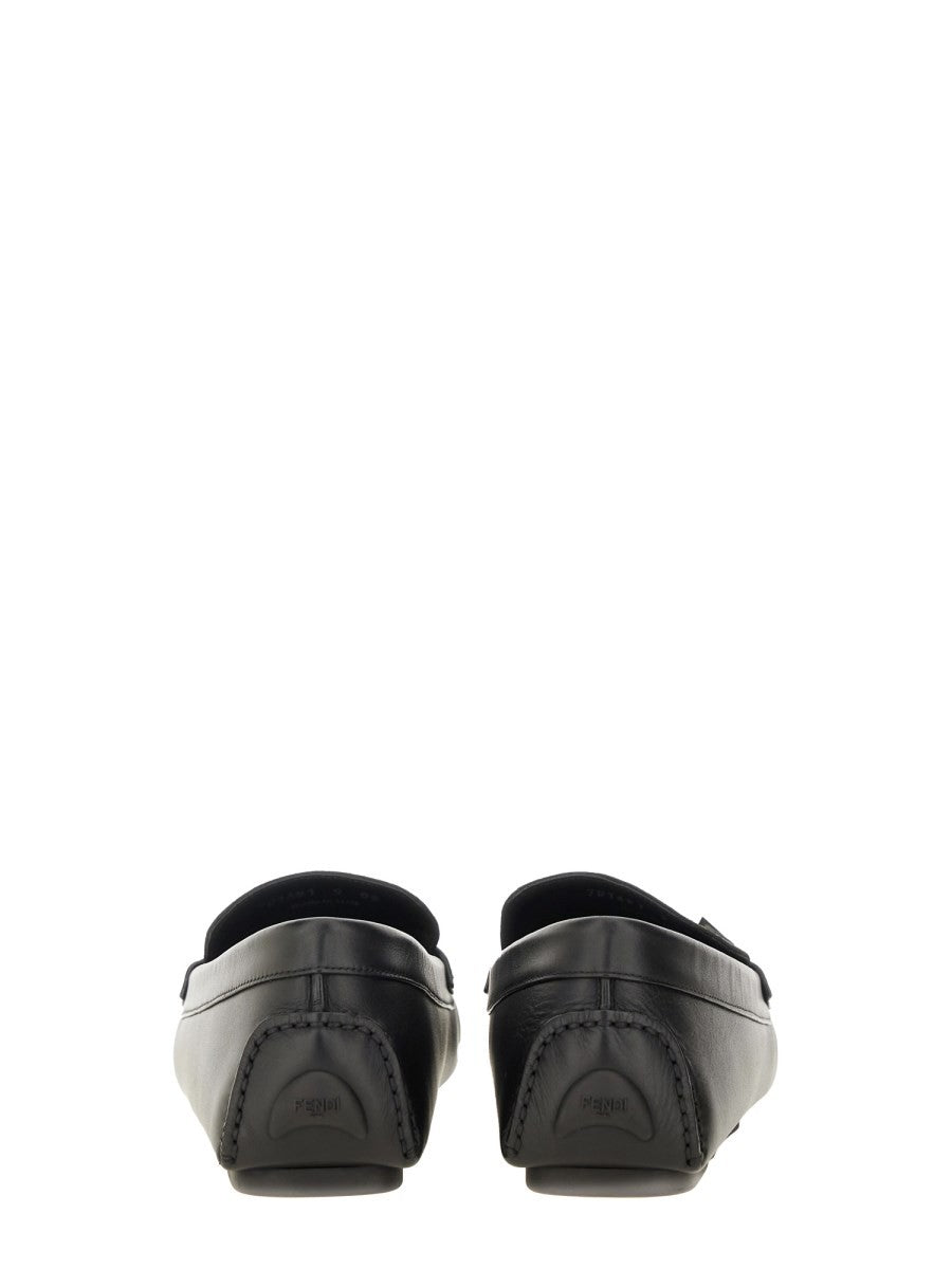 Fendi Men's FF Squared Driver Brown