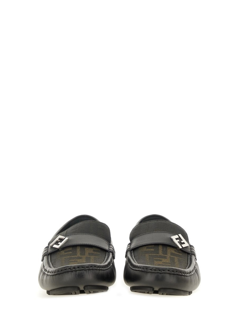 Fendi Men's FF Squared Driver Brown