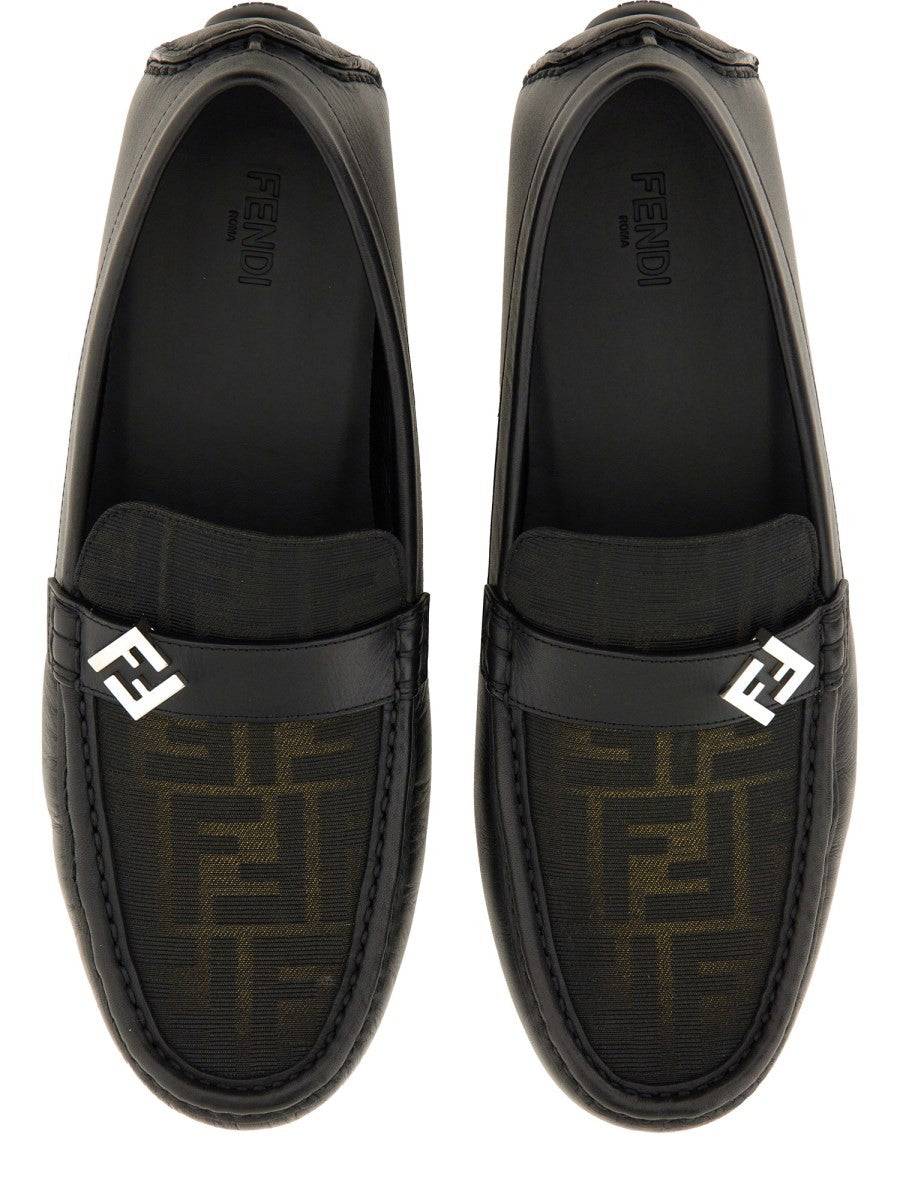 Fendi Men's FF Squared Driver Brown