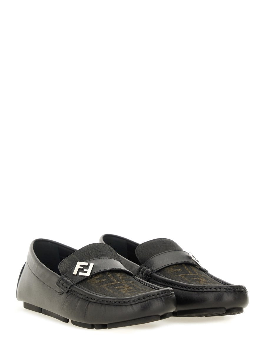 Fendi Men's FF Squared Driver Brown