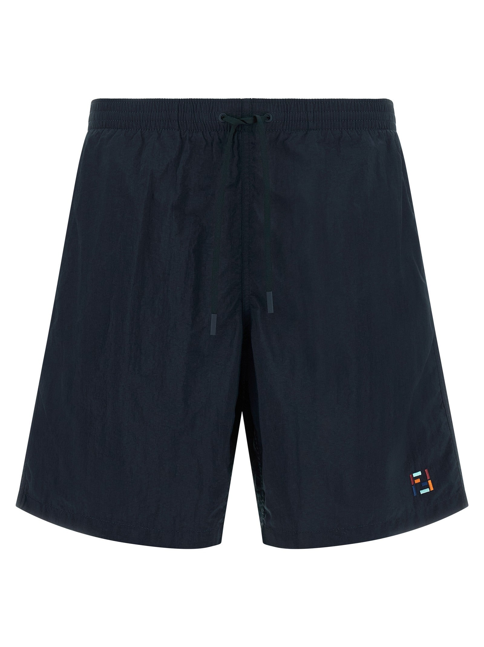 Fendi FF Stitching Nylon Swimsuit Blue