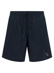 Fendi FF Stitching Nylon Swimsuit Blue