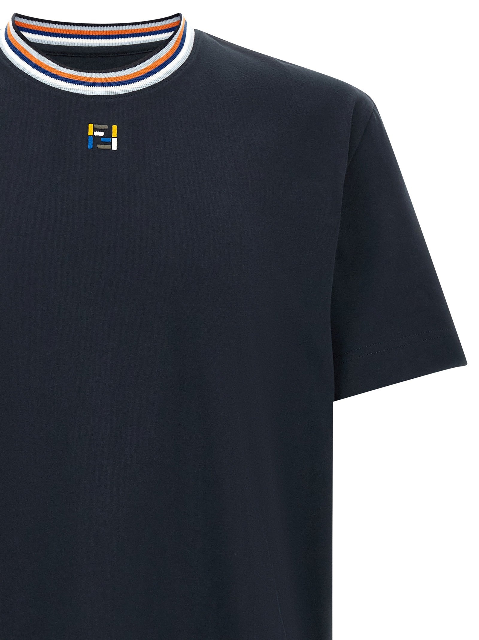 Fendi FF Stitching Shirt Blue