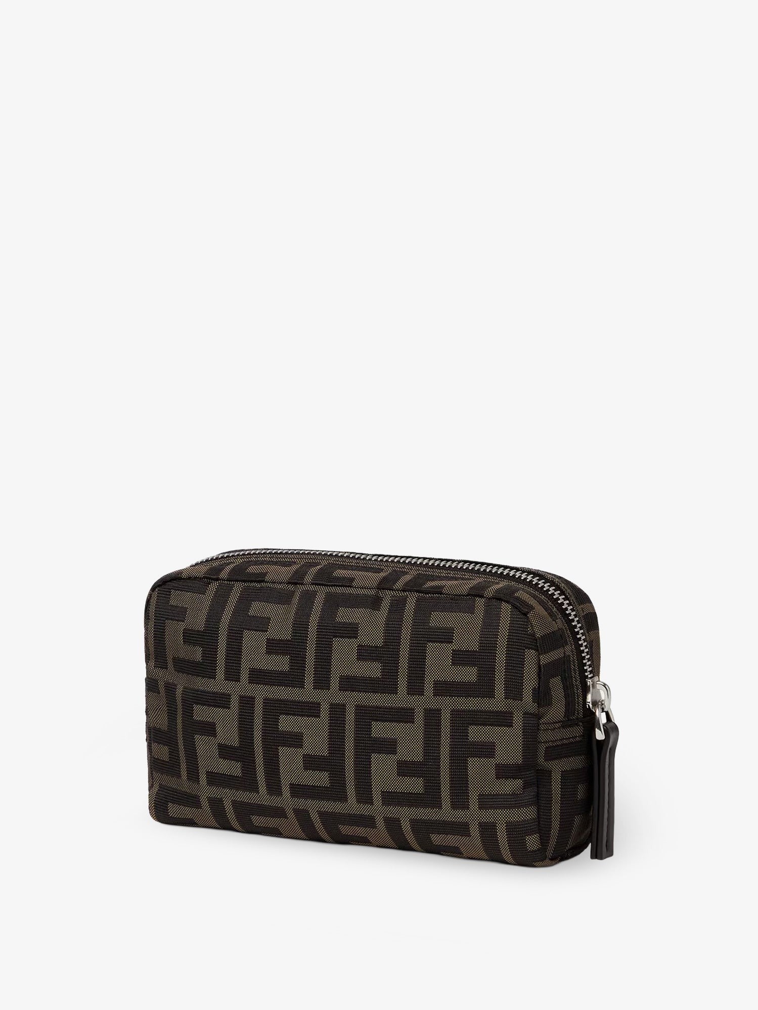 Fendi Men's FF Technical Fabric Clutch Bag Black