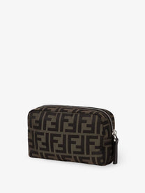 Fendi Men's FF Technical Fabric Clutch Bag Black
