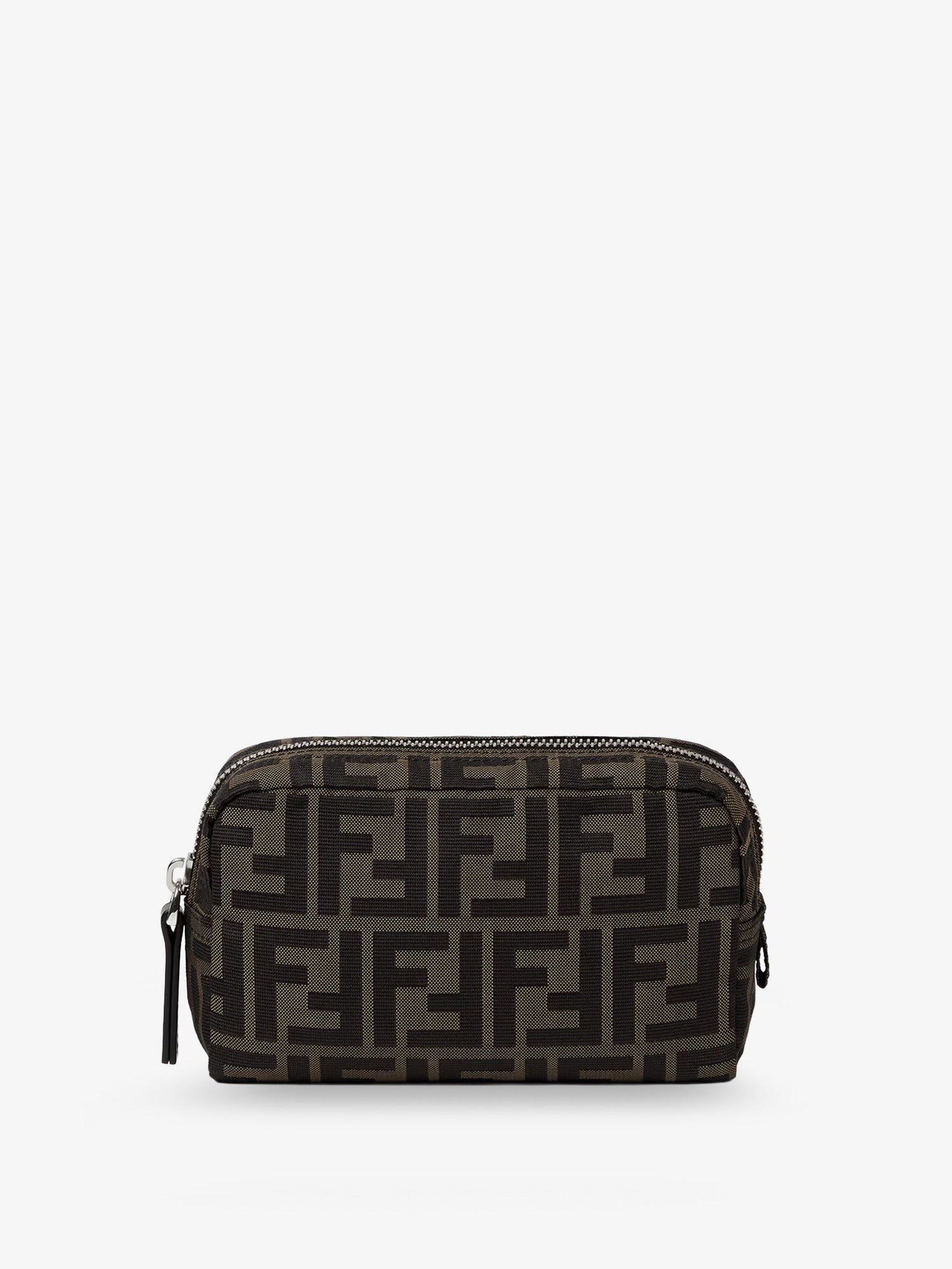 Fendi Men's FF Technical Fabric Clutch Bag Black