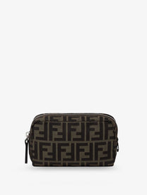 Fendi Men's FF Technical Fabric Clutch Bag Black