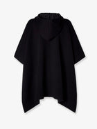 Fendi Women's FF Zucca Black and Grey Cashmere Poncho Black, view 2