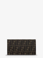 Fendi Women's FF Zucca Fabric Continental Wallet Brown, view 2