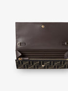 Fendi Women's FF Zucca Fabric Continental Wallet Brown, view 4