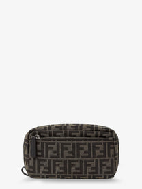 Fendi Men's Small Double Zip Beauty Brown