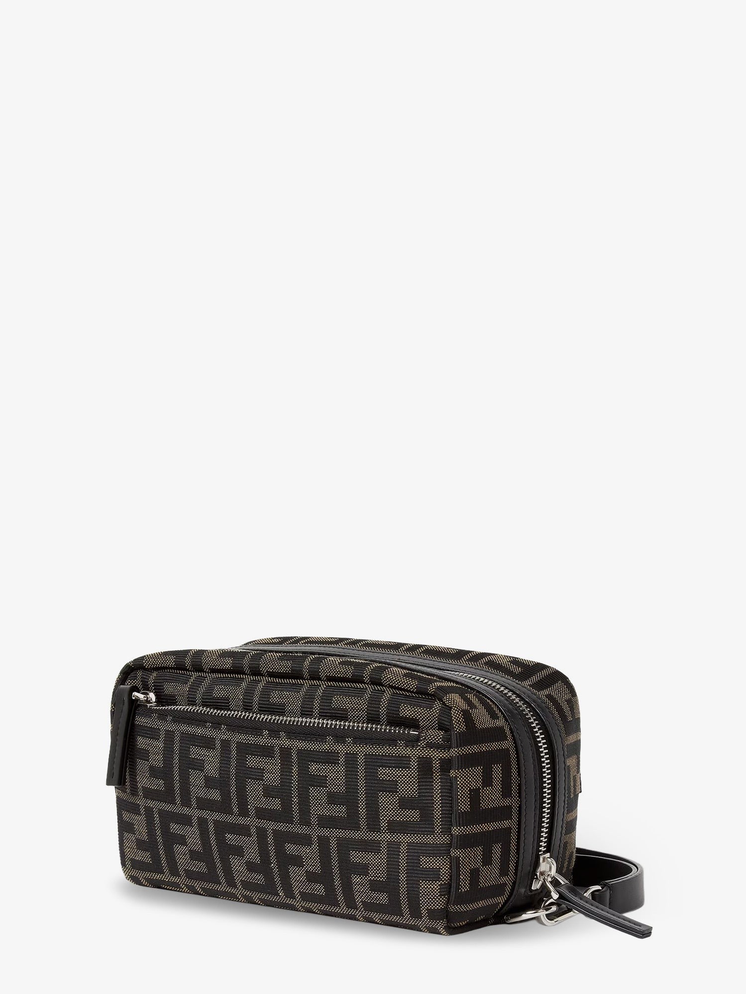 Fendi Men's Small Double Zip Beauty Brown