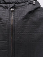 Fendi Men's FF Zucca Jacquard Nylon Jacket Black, view 3