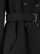 Fendi Women's FF Zucca Virgin Wool Midi Coat Black