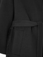 Fendi Women's FF Zucca Wool Midi Coat Black Black