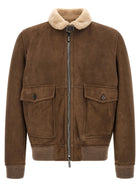 MooRER Fiano Bomber Jacket Brown