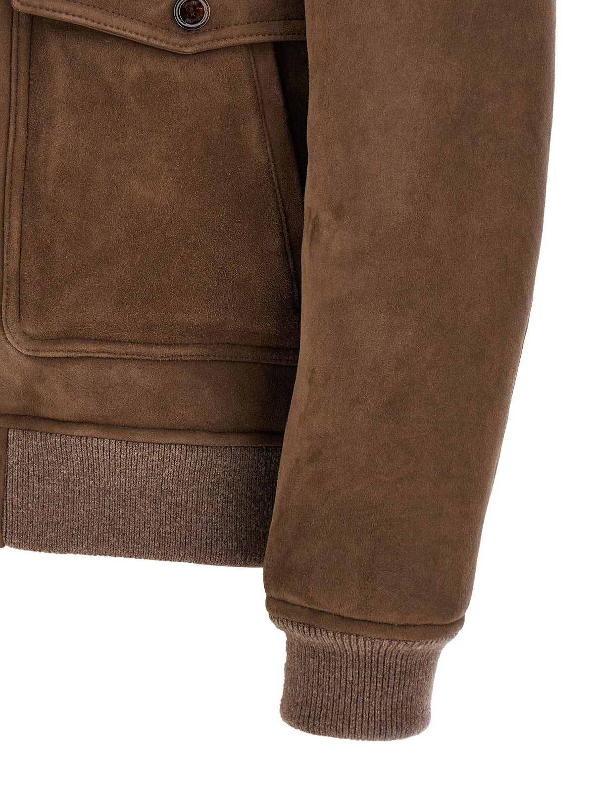 MooRER Fiano Bomber Jacket Brown