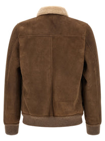 MooRER Fiano Bomber Jacket Brown