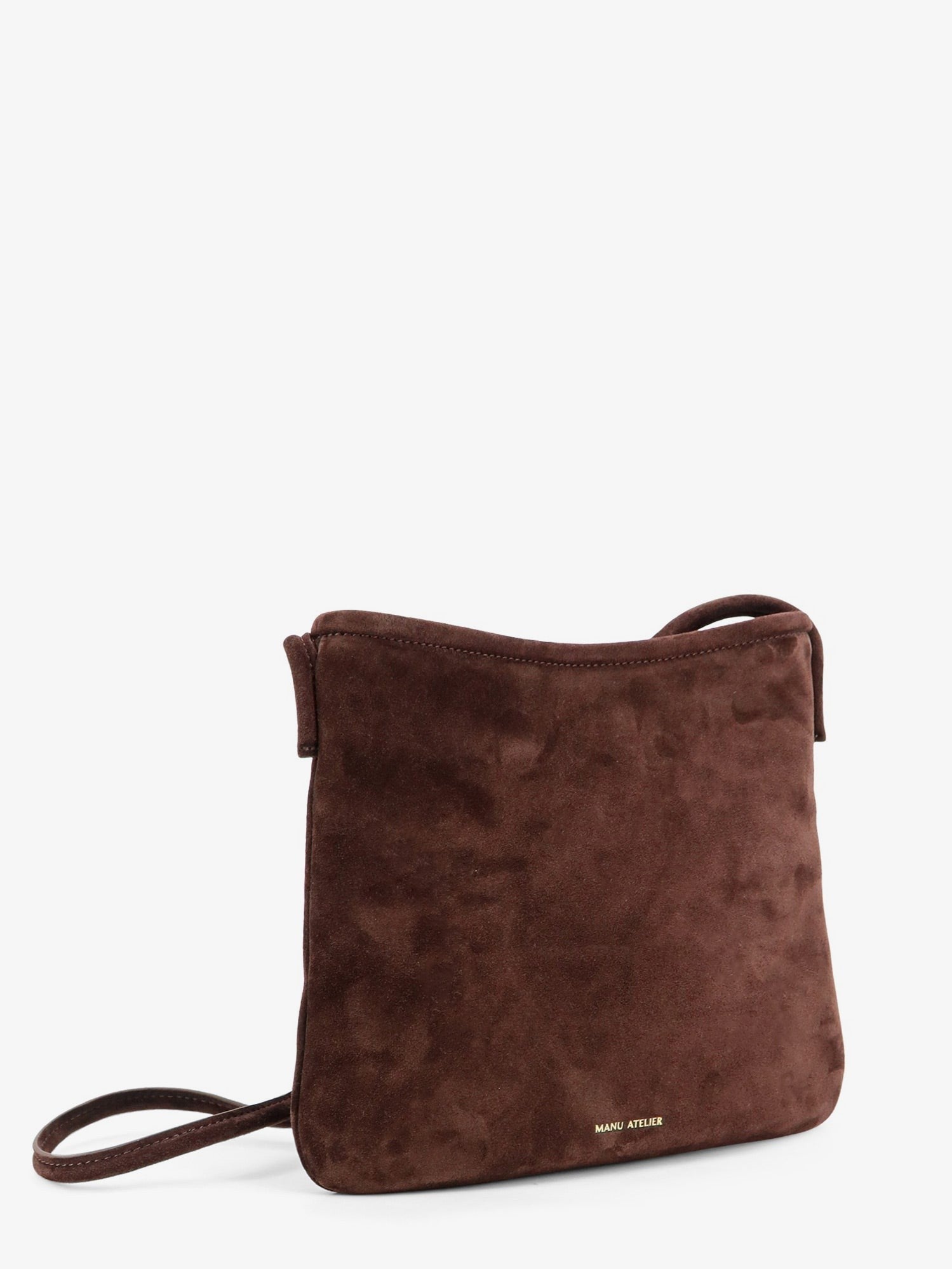 Manu Atelier Women's Fidéle Suede Crossbody Bag Brown