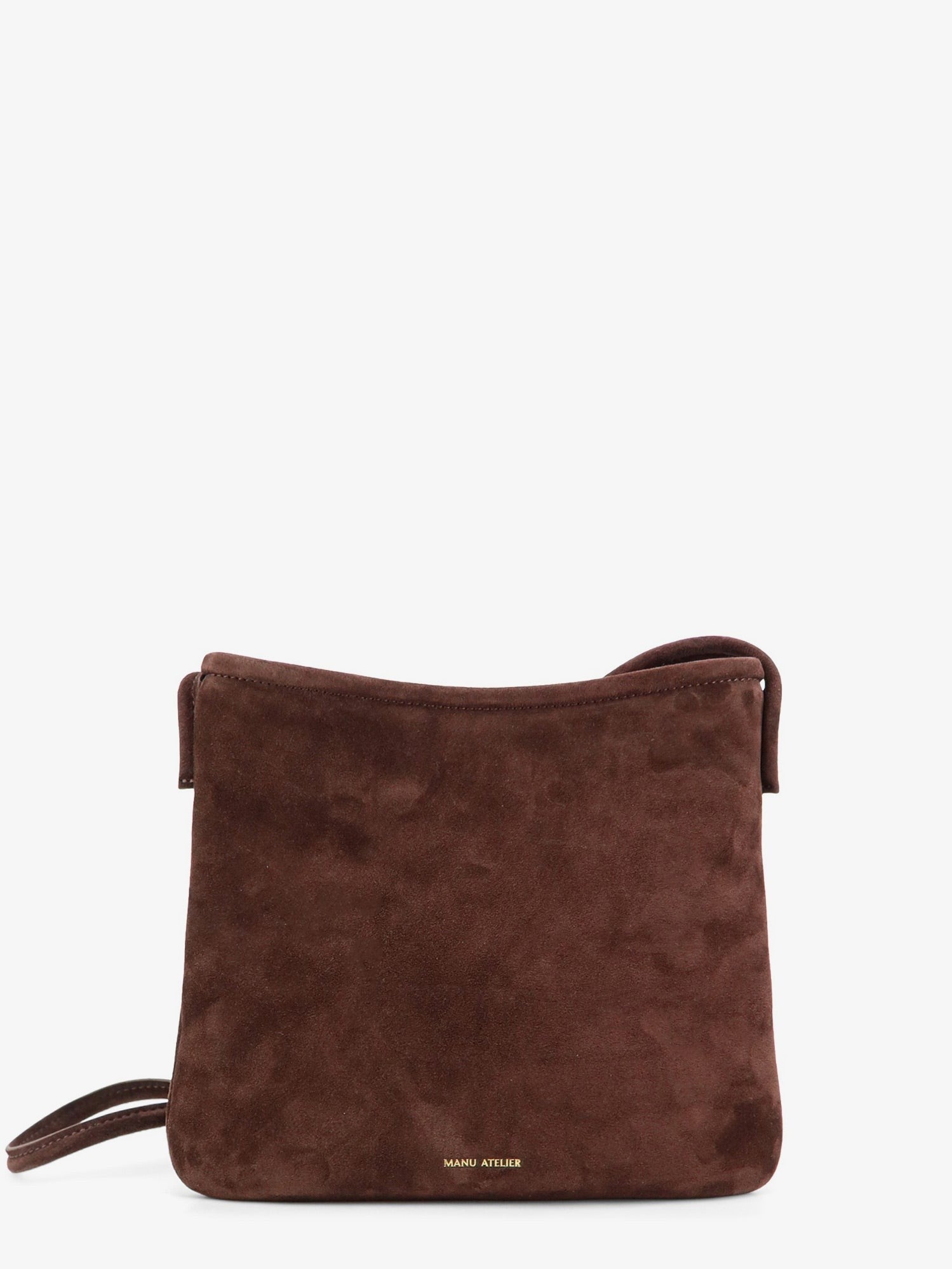 Manu Atelier Women's Fidéle Suede Crossbody Bag Brown