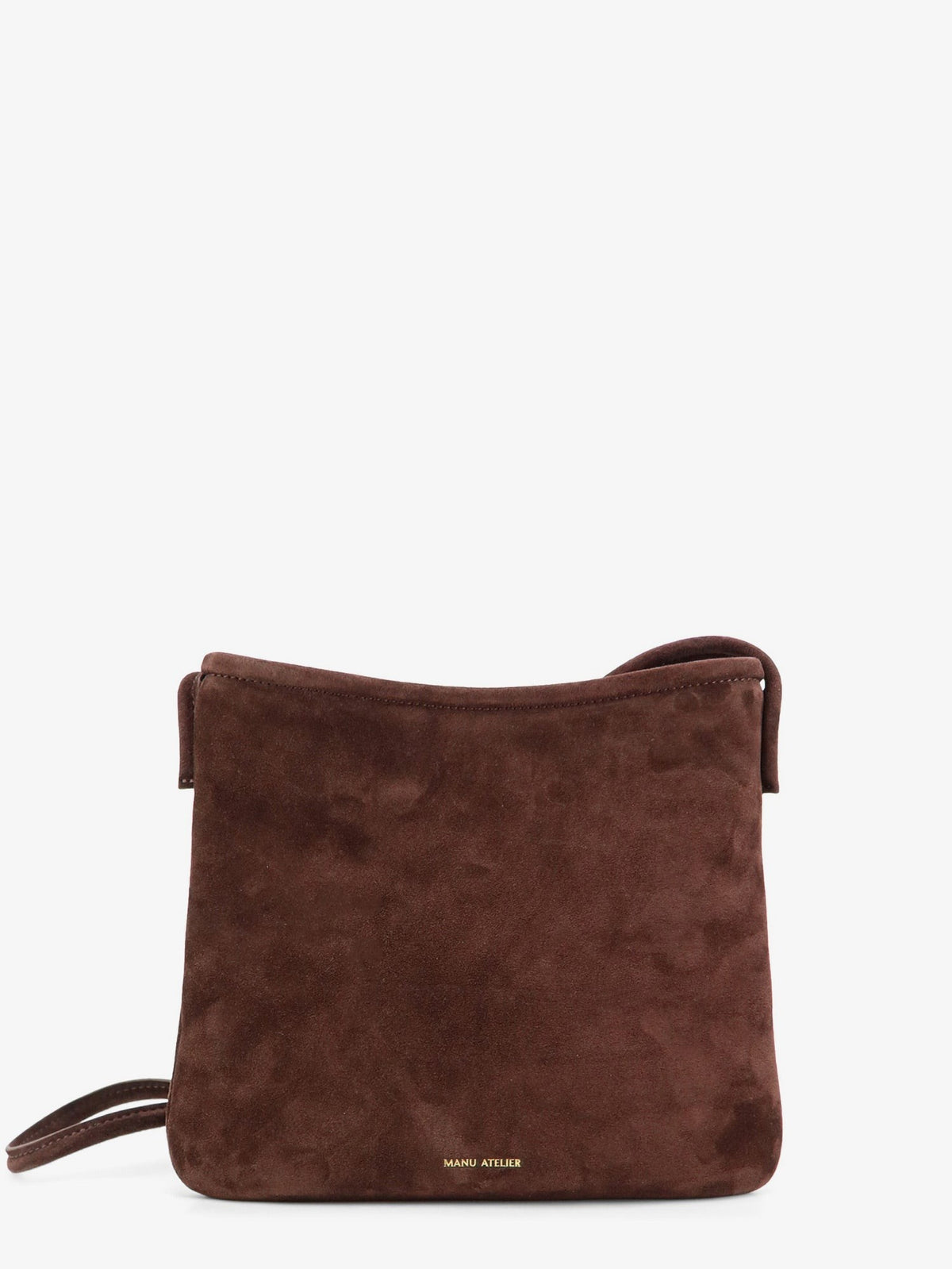Manu Atelier Women's Fidéle Suede Crossbody Bag Brown
