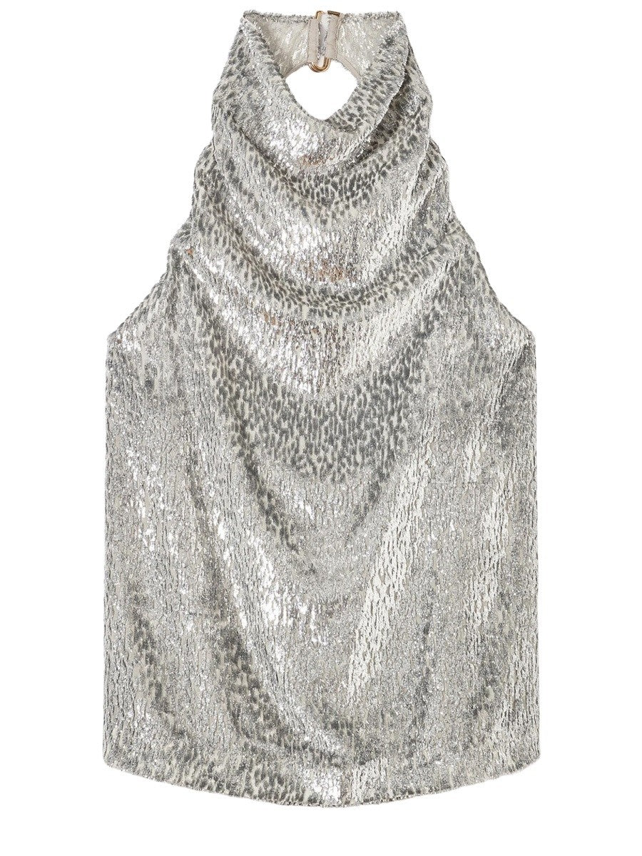 Stella McCartney Women's Fil Coupe Top Silver