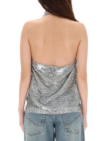 Stella McCartney Women's Fil Coupe Top Silver