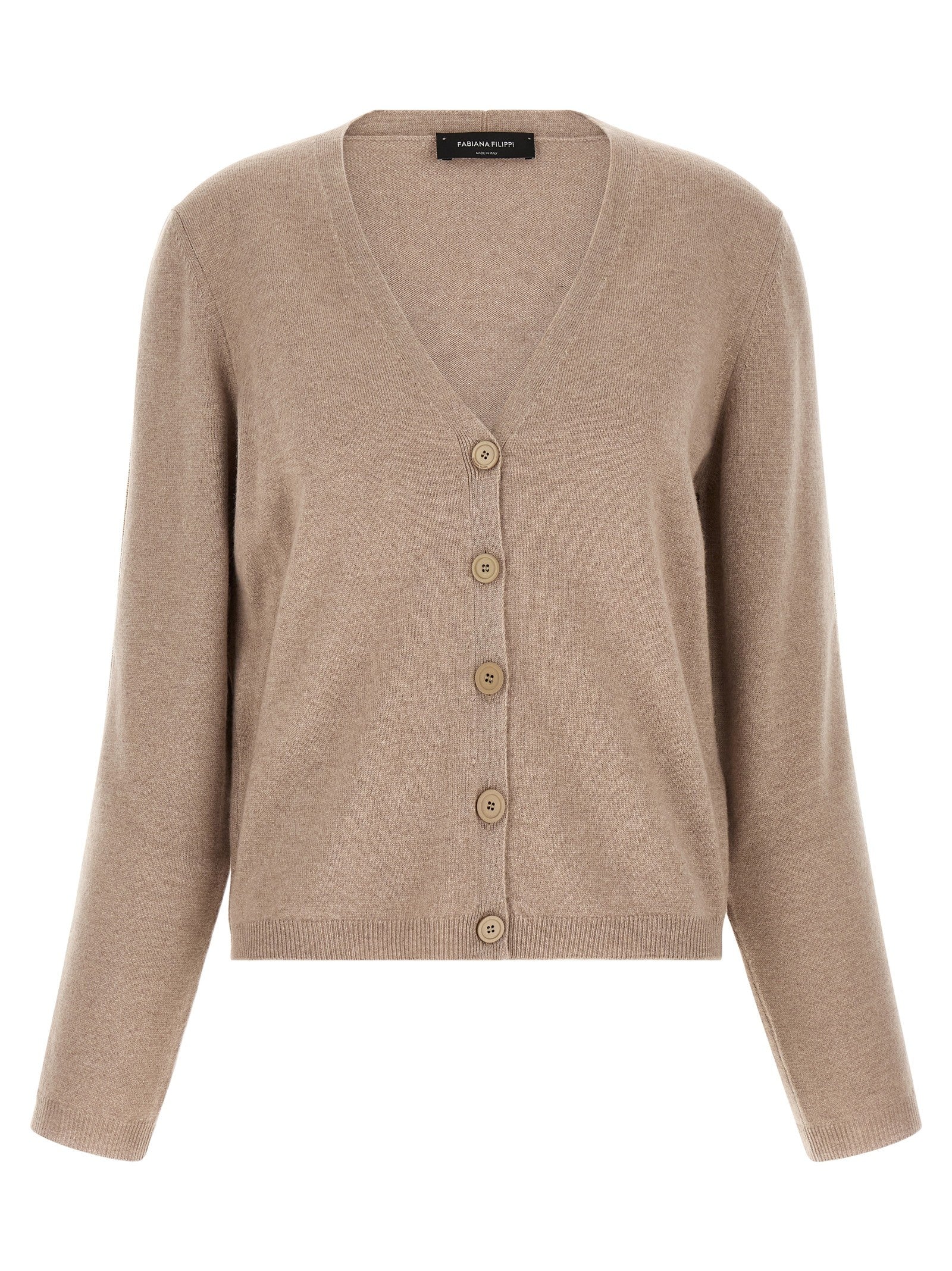Fabiana Filippi Filo Diamante Cardigan Beige
