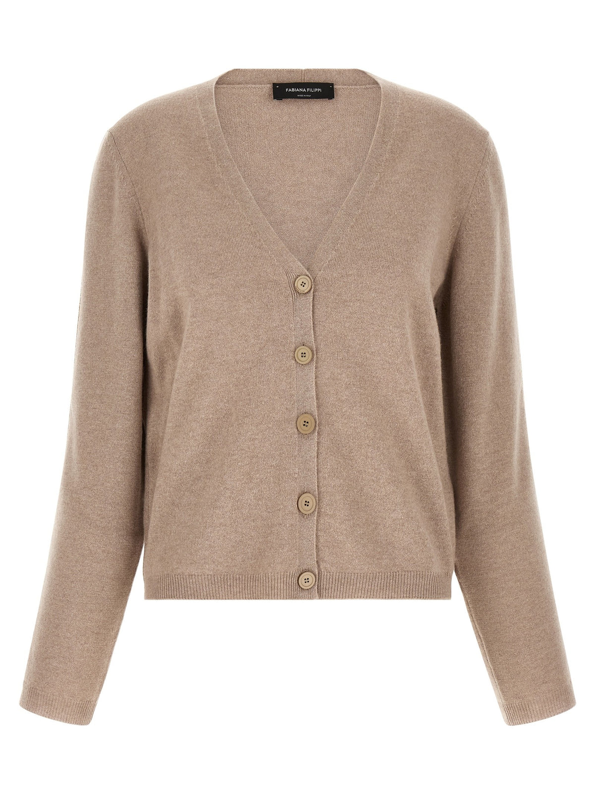 Fabiana Filippi Filo Diamante Cardigan Beige