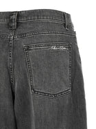 Fabiana Filippi Filo Diamante Jeans Grey, view 4