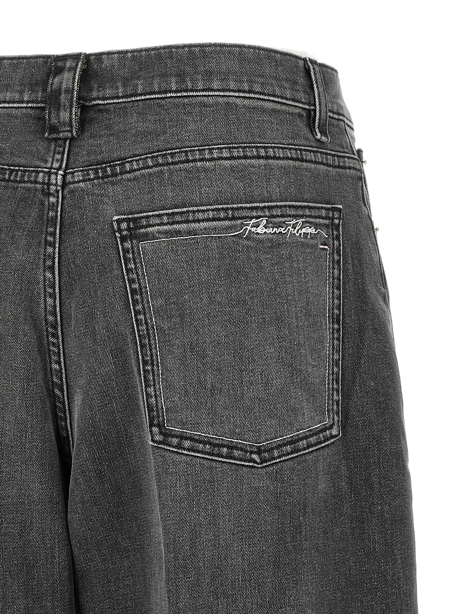 Fabiana Filippi Filo Diamante Jeans Grey