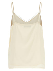 Fabiana Filippi Filo Diamante Top Beige