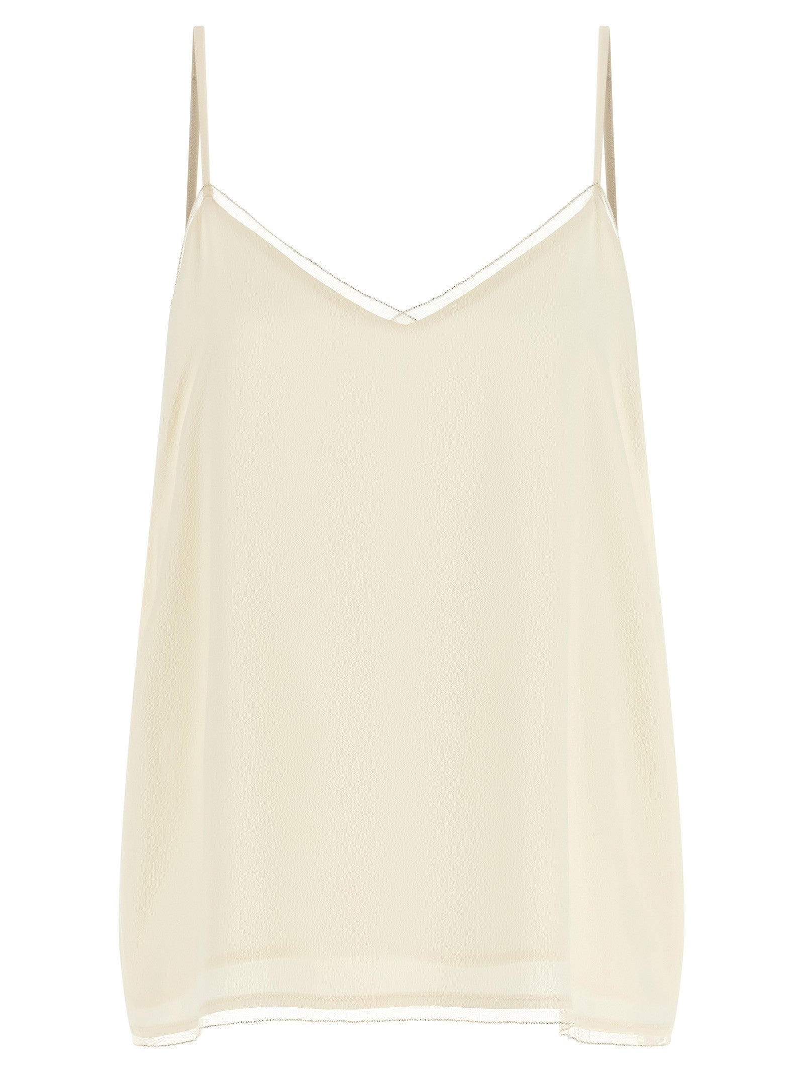Fabiana Filippi Filo Diamante Top Beige