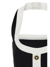 Balmain Filo Leone Catena Dress White