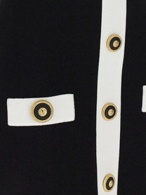 Balmain Filo Leone Catena Dress White