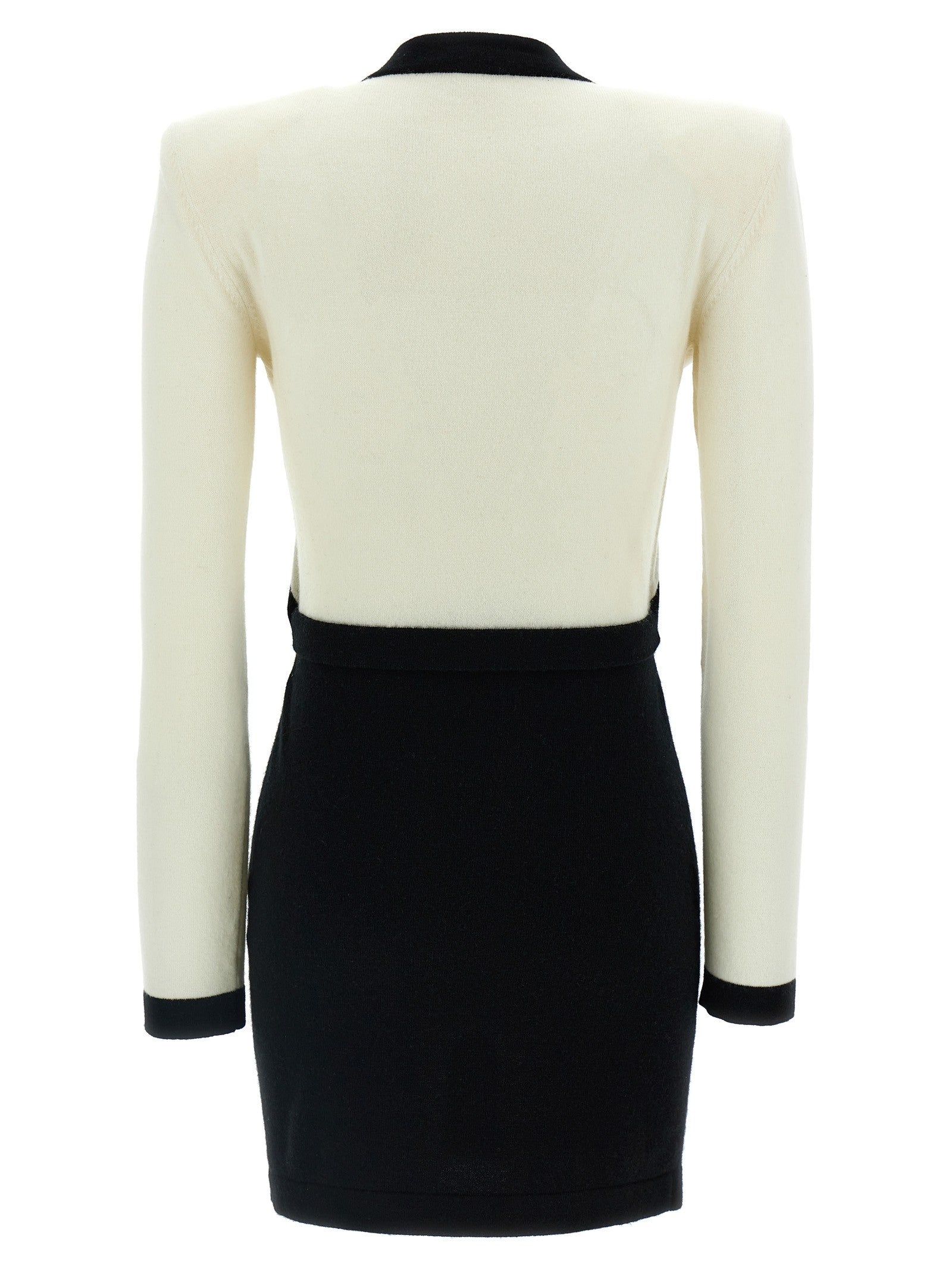 Balmain Filo Leone Catena Dress White