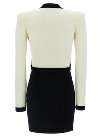 Balmain Filo Leone Catena Dress White