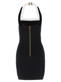 Balmain Filo Leone Catena Dress White