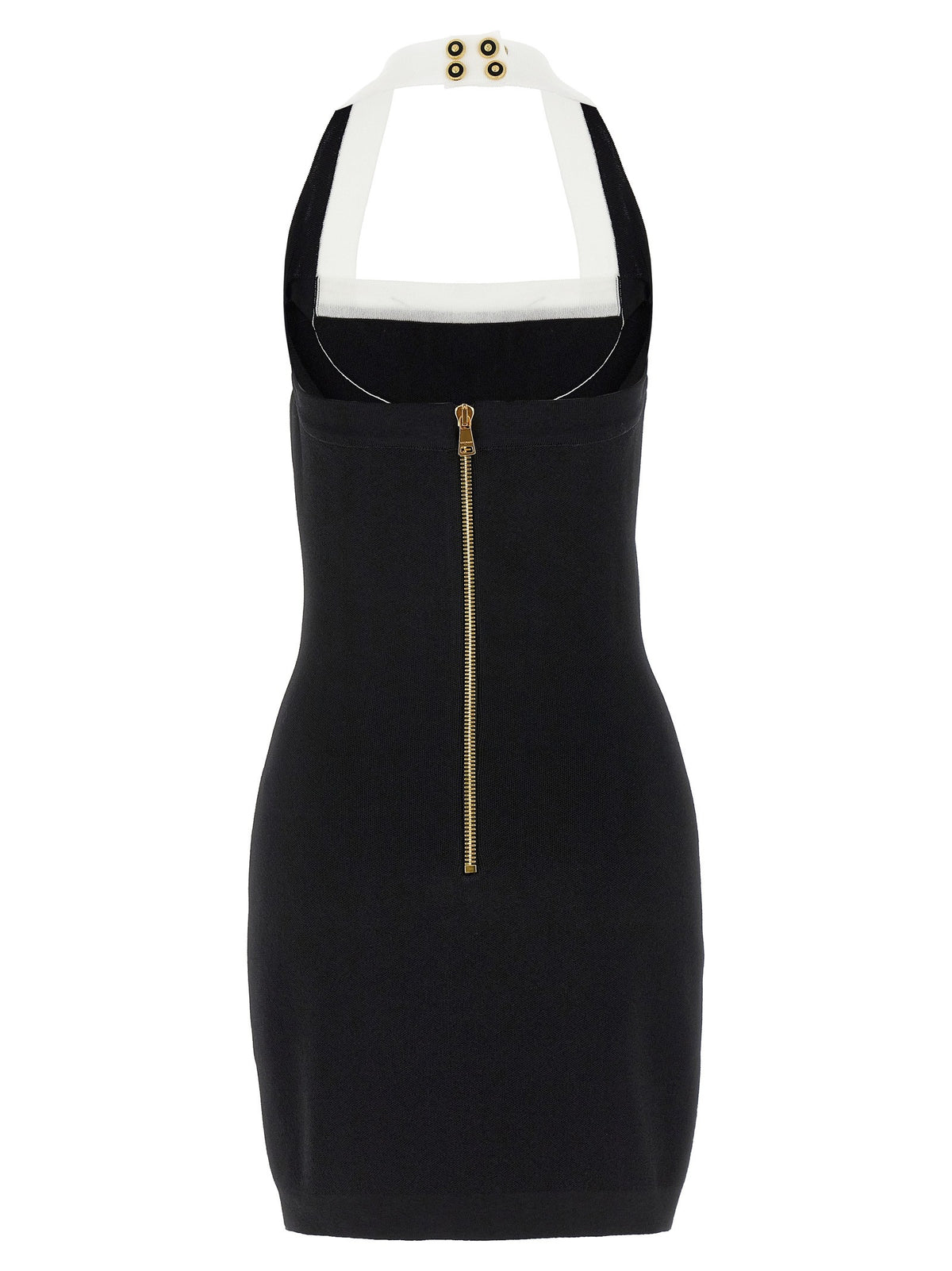 Balmain Filo Leone Catena Dress White, view 2