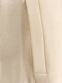 Max Mara Women's Filovia Jogger Silk and Cotton Trousers White