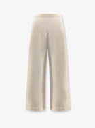 Max Mara Women's Filovia Jogger Silk and Cotton Trousers White, view 4