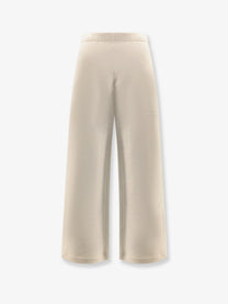 Max Mara Women's Filovia Jogger Silk and Cotton Trousers White