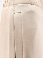 Max Mara Women's Filovia Silk and Cotton Jogger Trousers Beige, view 5