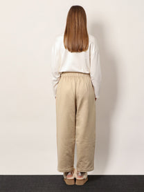 Max Mara Women's Filovia Silk and Cotton Jogger Trousers Beige