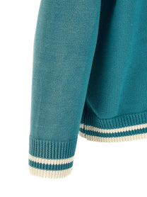 FOUND Fin Varsity Cardigan Blue