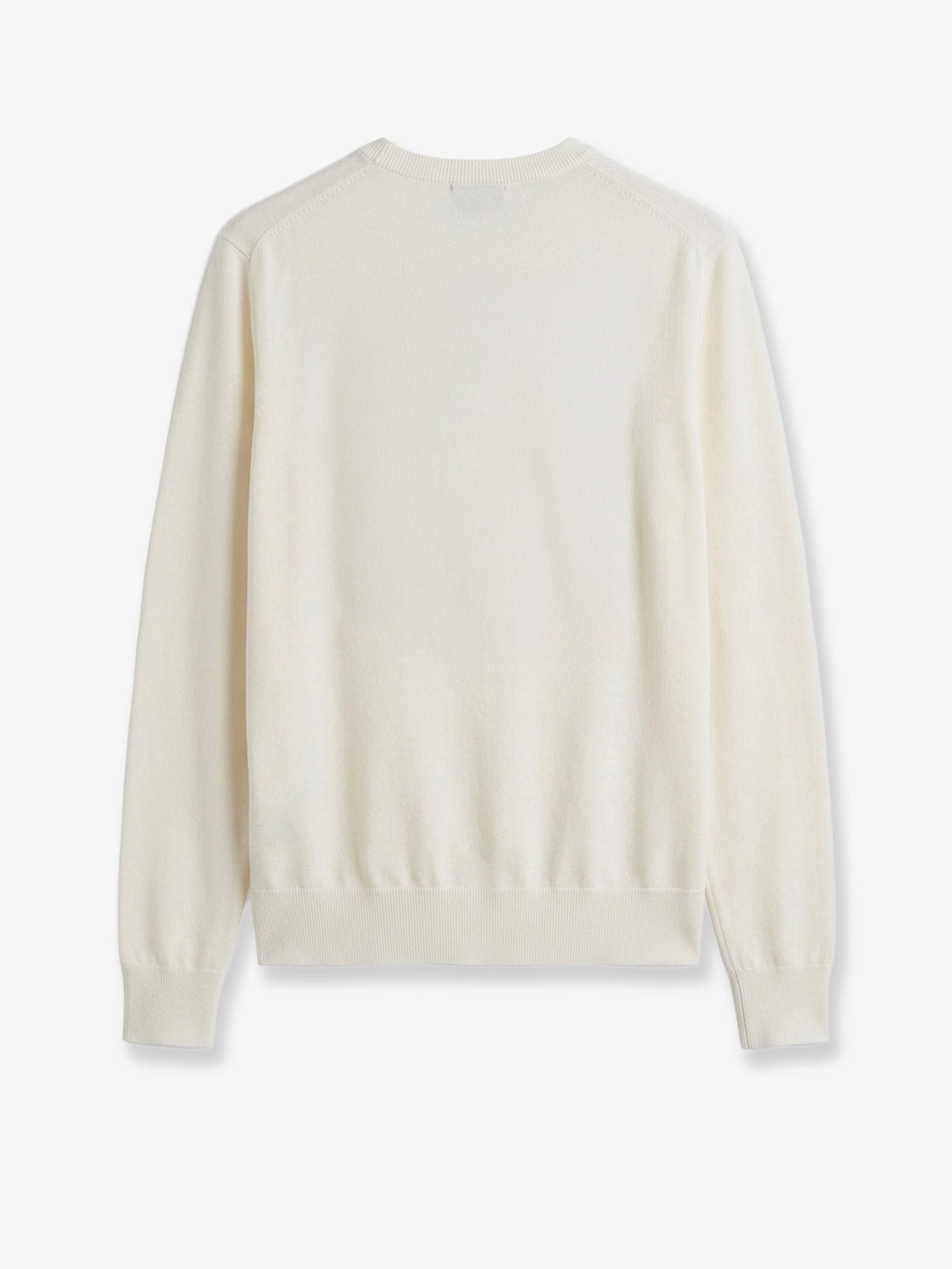 Toteme Women's Fine Crew Knit Wool and Silk Blend Sweater White