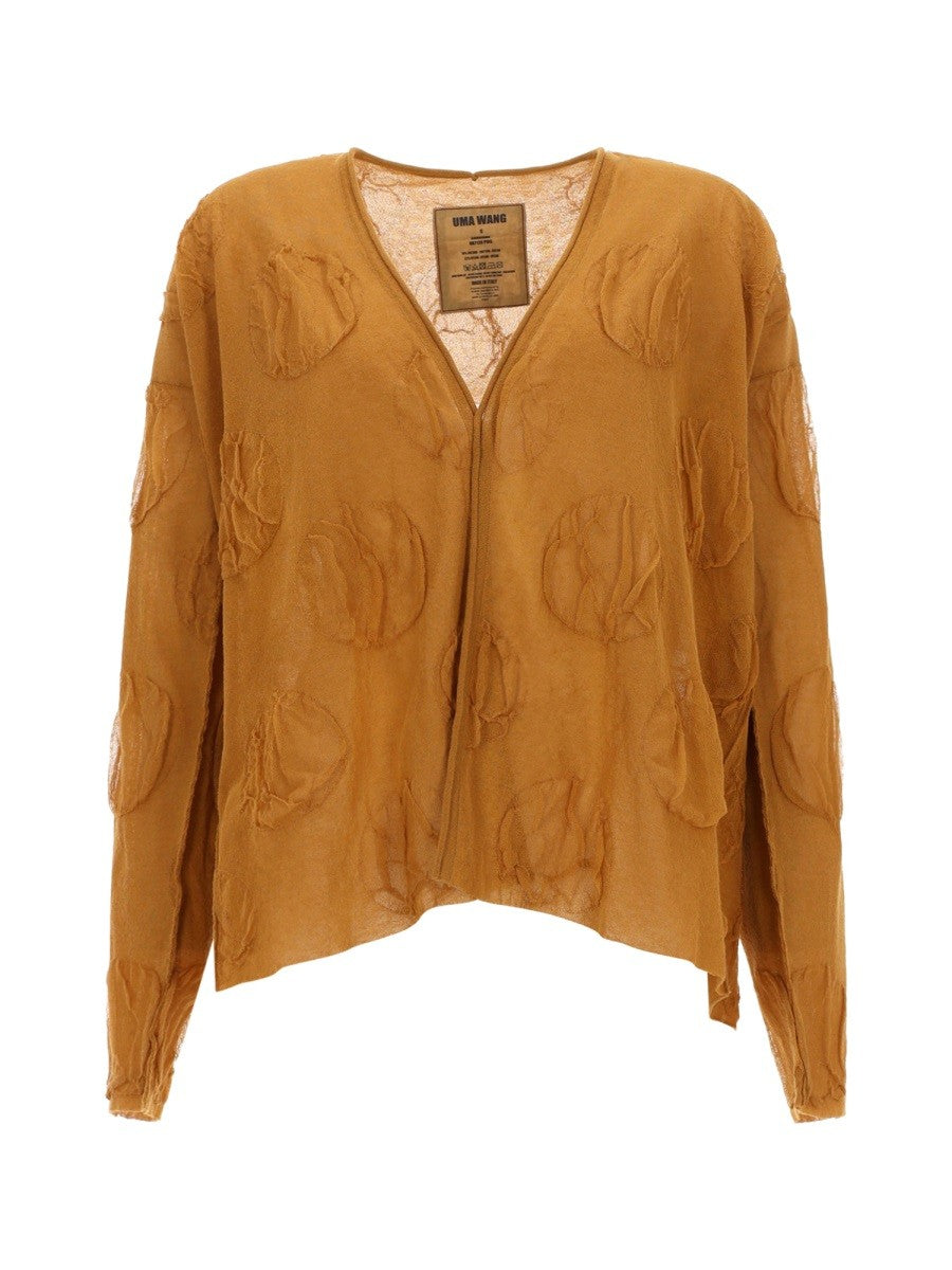 Uma Wang Women's Fine Knit Cardigan Beige