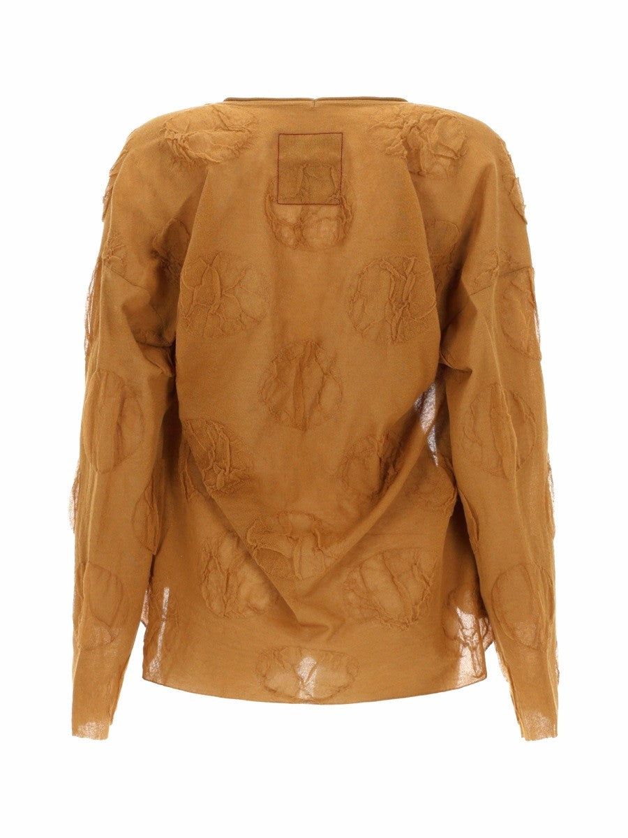 Uma Wang Women's Fine Knit Cardigan Beige, view 3