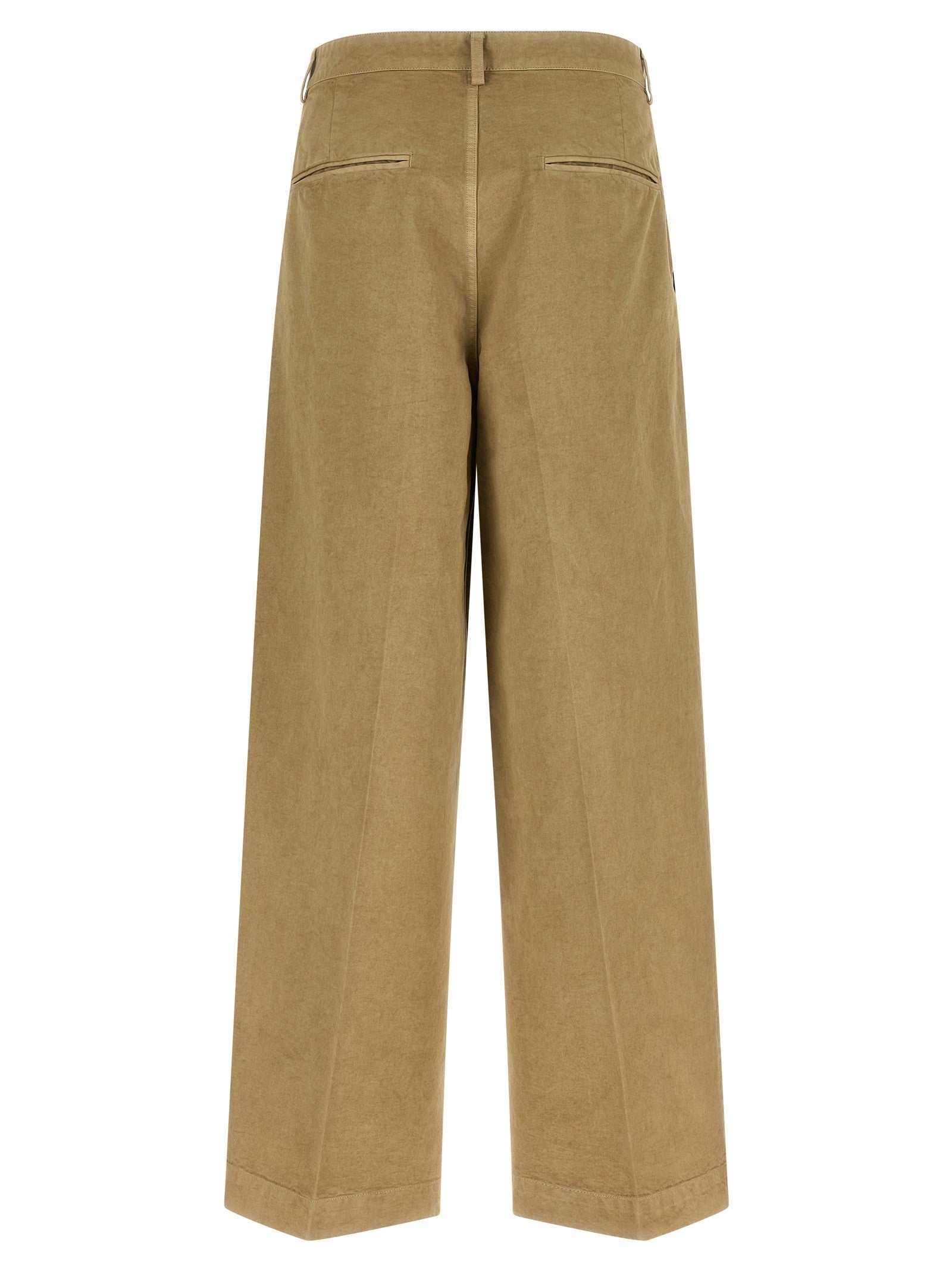 Auralee Finx Cotton Pants Beige